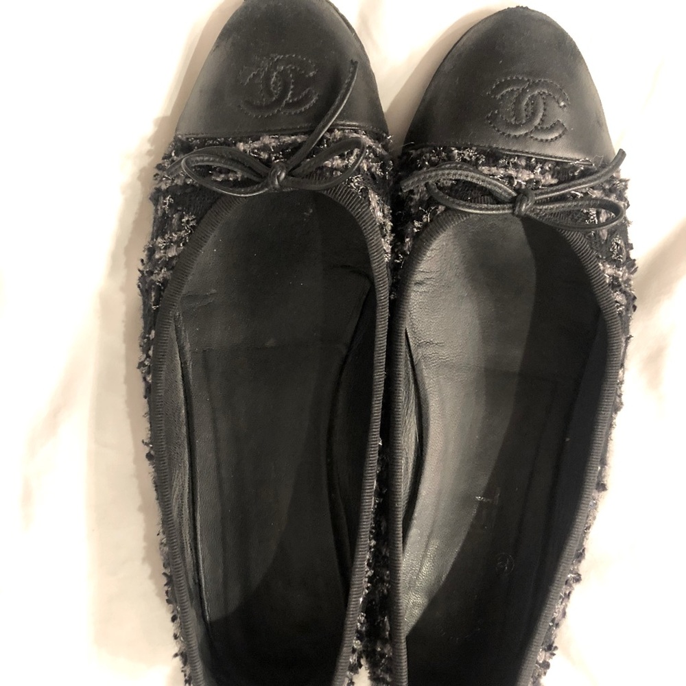 Chanel flats tweed very good condition size 41